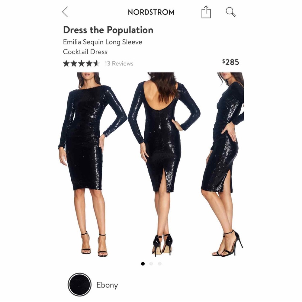 NWT | Dress The Population Emilia Sequined Dress - Picture 2 of 10